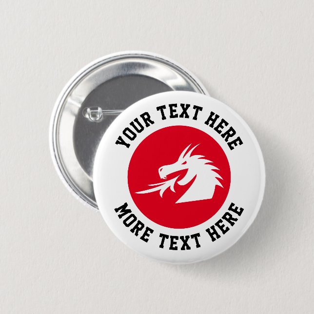 Anpassningsbar-dragknappar för klubb av martialkon knapp (Framsida & baksida)