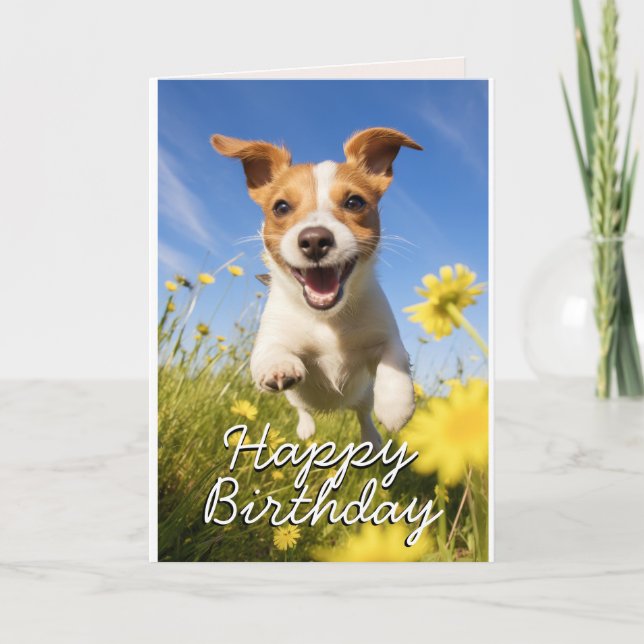 Anpassningsbar Drever Birthday Card Tack Kort (Framsida)