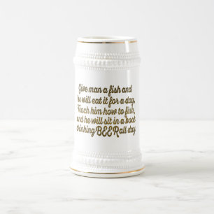 Anpassningsbar Drinking Beer Pun Funny Beer Sarcas Sejdel