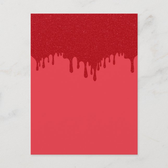 Anpassningsbar Drip Tomato Red-vykort Vykort (Framsida)