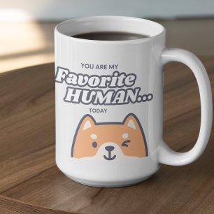 Anpassningsbar Du är min favoritmänniska Kaffemugg