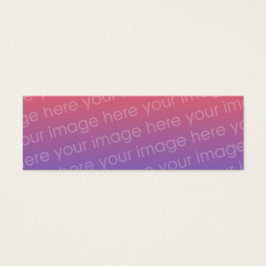 Anpassningsbar Dubbla Photo Bookmark w/Emerson Quo Litet Visitkort