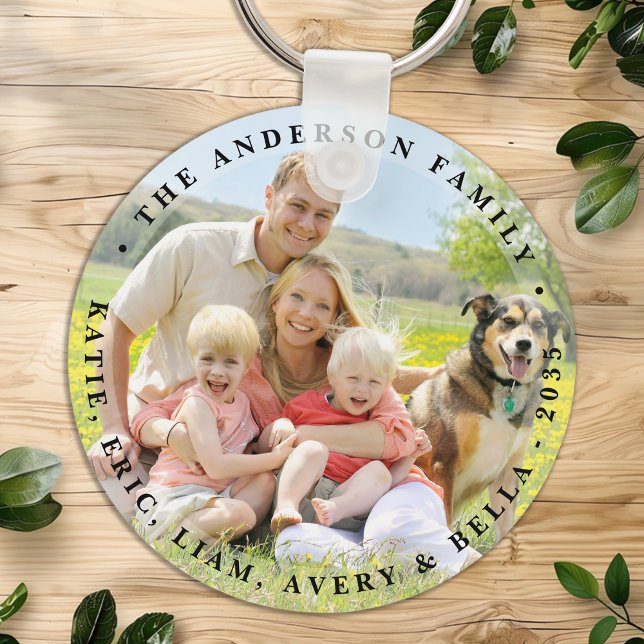 Anpassningsbar Dubbla Sida Family Personlig 2 Foto Nyckelring (Skapare uppladdad)
