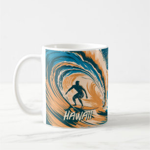 Anpassningsbar Dubbla Sida Honolulu Diamond Surfin Kaffemugg