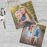 Anpassningsbar Dubbla Side Kids Two Photo<br><div class="desc">Utforma en meningsfull nyckelroll med den här personligen dubbla-sidiga barnens fotonyckelkedja, ett sött sätt för föräldrar eller mor- och farföräldrar att bära två favoritminnen på. Lägg till ett speciellt bild på framsidan och ett annat på baksidan för att visa ögonblick från ditt barns liv. Medan det är perfektens för barn-foton...</div>