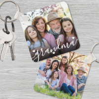 Anpassningsbar Dubbla Sided Grandma Family Two Pho