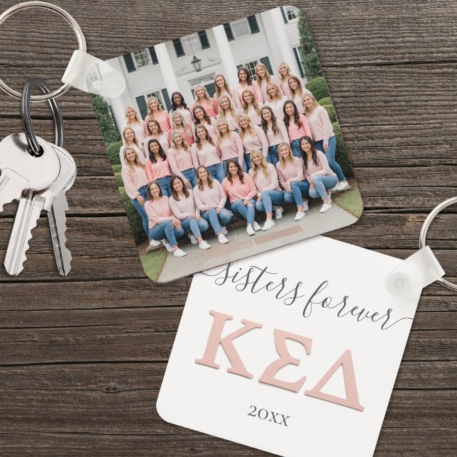 Anpassningsbar Dubbla, sidprioritet Nyckelring (Custom Double Sided Sorority keychain)