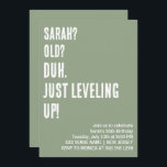 ANPASSNINGSBAR DUH. BARA LÄMNA UPP! FUNNY BIRTHDAY INBJUDNINGAR<br><div class="desc">DÅ. BARA LÄMNA UPP!</div>