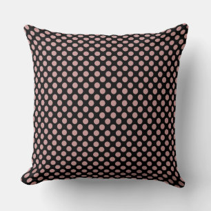 Anpassningsbar Dusty Rosa Polka dots Dekorativ kud Kudde