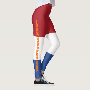 Anpassningsbar Dutch Flagga Team Holland 20XX Legg Leggings
