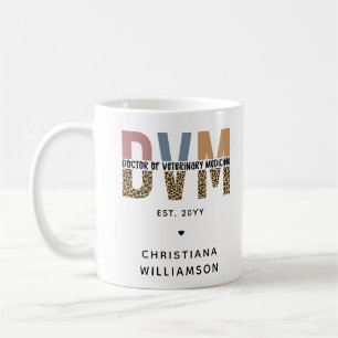 Anpassningsbar DVM Doktor of Veterinary Medicine G Kaffemugg
