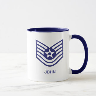 Anpassningsbar E-6 Teknisk sergeant Rank Luft Forc Mugg
