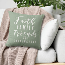Anpassningsbar Earth Tone Sage Faith Family Friend