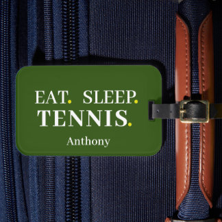 Anpassningsbar Eat Ssov Tennis Grönt Luggage Tag Bagagebricka