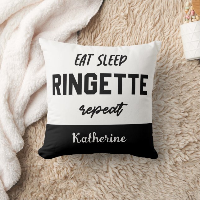 Anpassningsbar Eat-viloläge Ringette Upprepa Ringe Kudde (Filt)