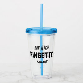Anpassningsbar Eat-viloläge Ringette Upprepa Ringe Take Away Mugg