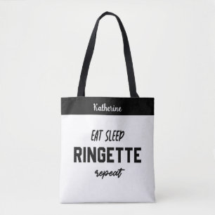 Anpassningsbar Eat-viloläge Ringette Upprepa Ringe Tygkasse