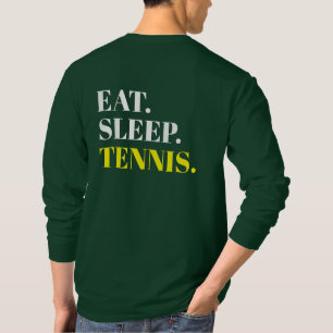Anpassningsbar Eat-viloläge Tennis ryggstödsdesign T Shirt