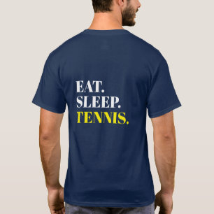 Anpassningsbar Eat-viloläge Tennis ryggstödsdesign T Shirt