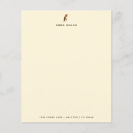 Anpassningsbar Ecru Hummingbird Stationery Papper