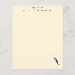 Anpassningsbar Ecru Lucifer Hummingbird Stationery