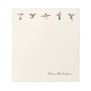 Anpassningsbar Ecru North American Hummingbird Ant Anteckningsblock