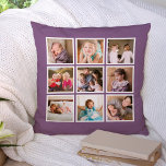 Anpassningsbar Editable Background Färg Photo Coll Kudde<br><div class="desc">Linjera med 9 kvadratiska bilder i en rutnätslayout med ett vitt gräns på framsidan och baksidan skapar det totalt 18 foton som du kan ersätta med egna foton alla mot en redigerbar bakgrund färg (klicka på anpassa om du vill ändra bakgrunden färg). Perfekt för nygifta, familjeförsörjare osv. Anpassa detta genom...</div>