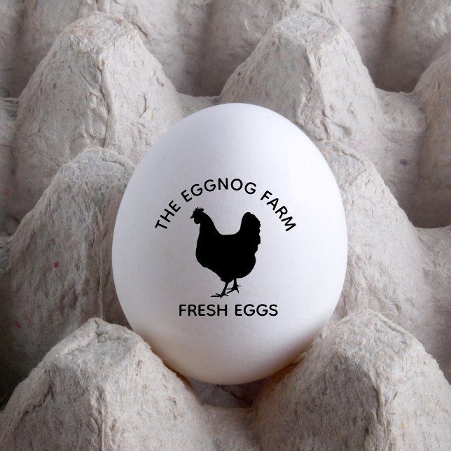Anpassningsbar Egg Farm Business Namn | Farmhouse  Stämpel (Skapare uppladdad)