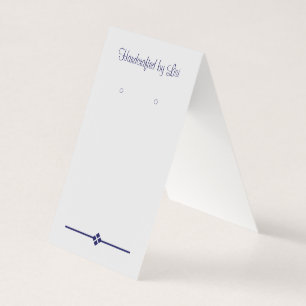 Anpassningsbar Eggshell Grått Tentfold Diamond Ear Visitkort