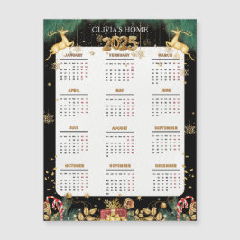 Anpassningsbar Elegant 2025 Red and Guld God jul