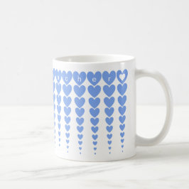 Anpassningsbar Elegant Best Teacher Blue Heart Tin Kaffemugg