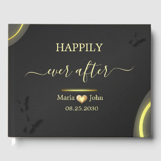 Anpassningsbar Elegant bröllop Guest Bok