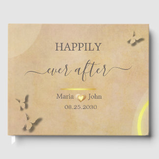 Anpassningsbar Elegant bröllop Guest Bok