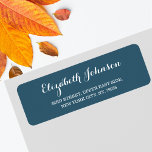 Anpassningsbar Elegant Eucalyptus Blue Returadress Returadress Etikett<br><div class="desc">Skapa din egen anpassningsbar,  personlig,  elegantens skripttypografikteckensnitt,  enkel e-ucalyptus blue färg-returadressetikett. Ange ditt namn/din familj namn/företaget namn och adress. Perfekt för både hem- och affärsförsändelser,  personliga försändelser och officiell. Elegant returetiketter för använda på födelsedag,  bröllop,  giftermål-årsdag,  studenten,  möhippa,  babydusch,  helgdagar eller andra speciella arrangemang som rör familjens utskick.</div>