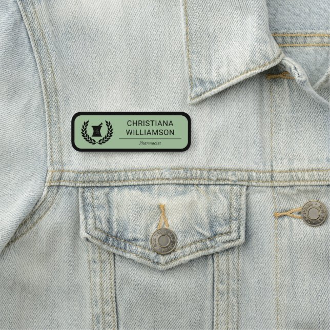 Anpassningsbar Elegant farmaceut Personal Personal Namnbricka (På plats)