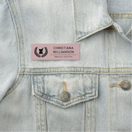 Anpassningsbar Elegant farmaceut Personal Personal Namnbricka