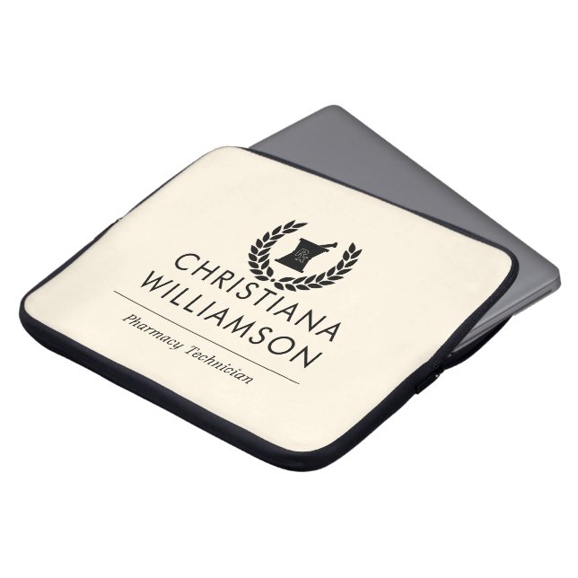 Anpassningsbar Elegant Farmakoterapeut Tech Person Laptop Fodral (Framsida topp)