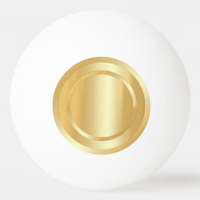 Anpassningsbar Elegant Faux Guld glamoral Trendig  Pingisboll (Framsidan)