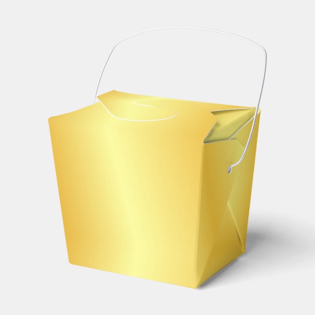 Anpassningsbar Elegant Faux Guld Metallic look Mod Presentaskar (Framsidan Sidan)