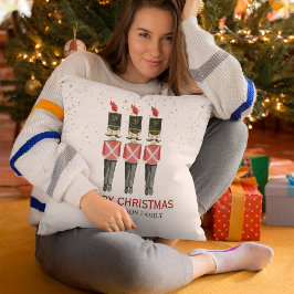 Anpassningsbar Elegant God jul Nutcracker Kudde