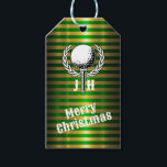 Anpassningsbar Elegant Golf Monogram Design Presentetikett<br><div class="desc">Eleganten Golf Monogram Design från Edward Eksi med minimal Anpassningsbar. Enkel modifiering av INITIALER och TEXTS efter dina behov.</div>