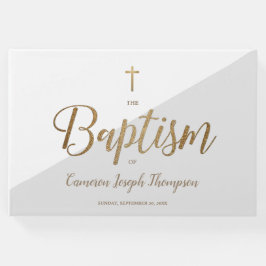 Anpassningsbar Elegant Grått guld Kor Baby, Gästböcker