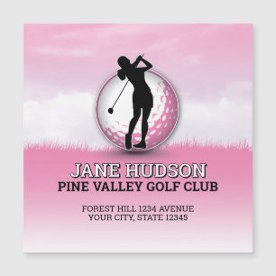 Anpassningsbar Elegant Kvinnor Golfer Monogram Des