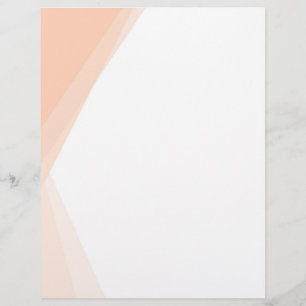 Anpassningsbar Elegant Modern Apricot White Färg B Brevhuvud