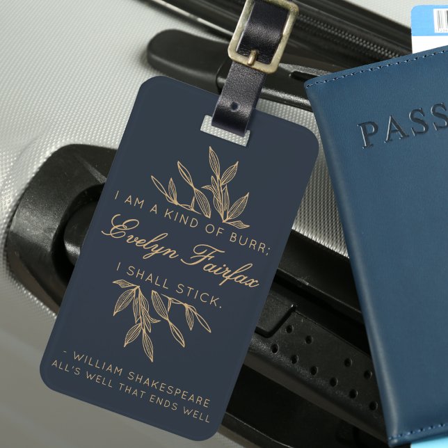 Anpassningsbar Elegant Modern botaniskt kassakvot  Bagagebricka (Skapare uppladdad)