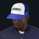 Anpassningsbar Elegant Modern mall Unisex Security Keps<br><div class="desc">Vit och Royal Modern mall för blå Elegant Skapar Logotypen Photo Trucker Security Hat för egen uppladdning.</div>