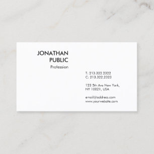 Anpassningsbar Elegant Modern Professionell Enkel Visitkort