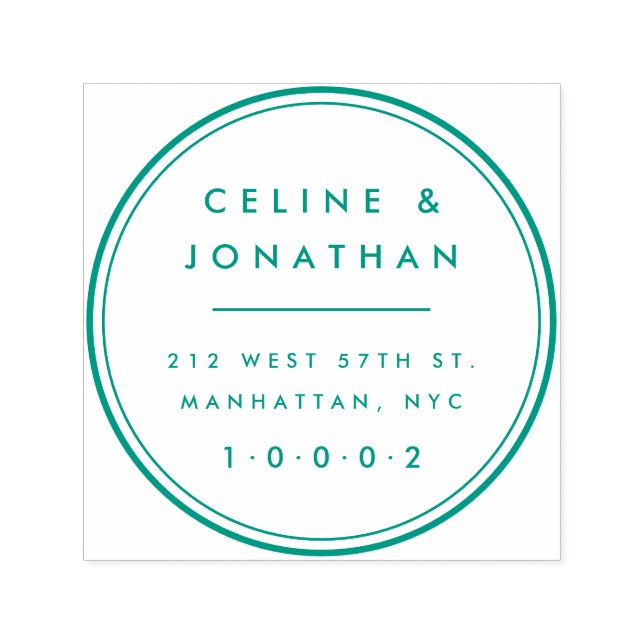 Anpassningsbar Elegant Modern Returadress för andn Självfärgande Stämpel (Design)