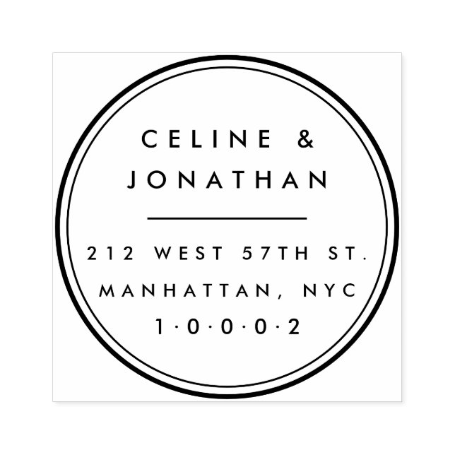 Anpassningsbar Elegant Modern Returadress för andn Stämpel (Tryck)