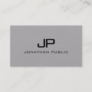 Anpassningsbar Elegant Monogram Minimal Modern-mal Visitkort